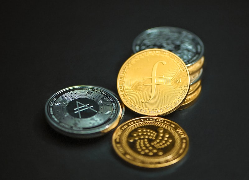 Stablecoin cryptocurrency coins representing digital dollar regulation