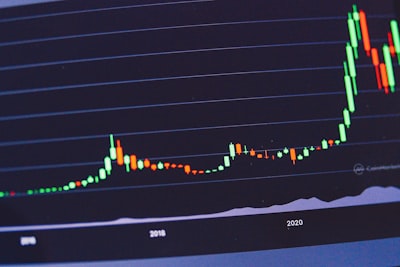 Prediction market trading chart showing real-time data visualization